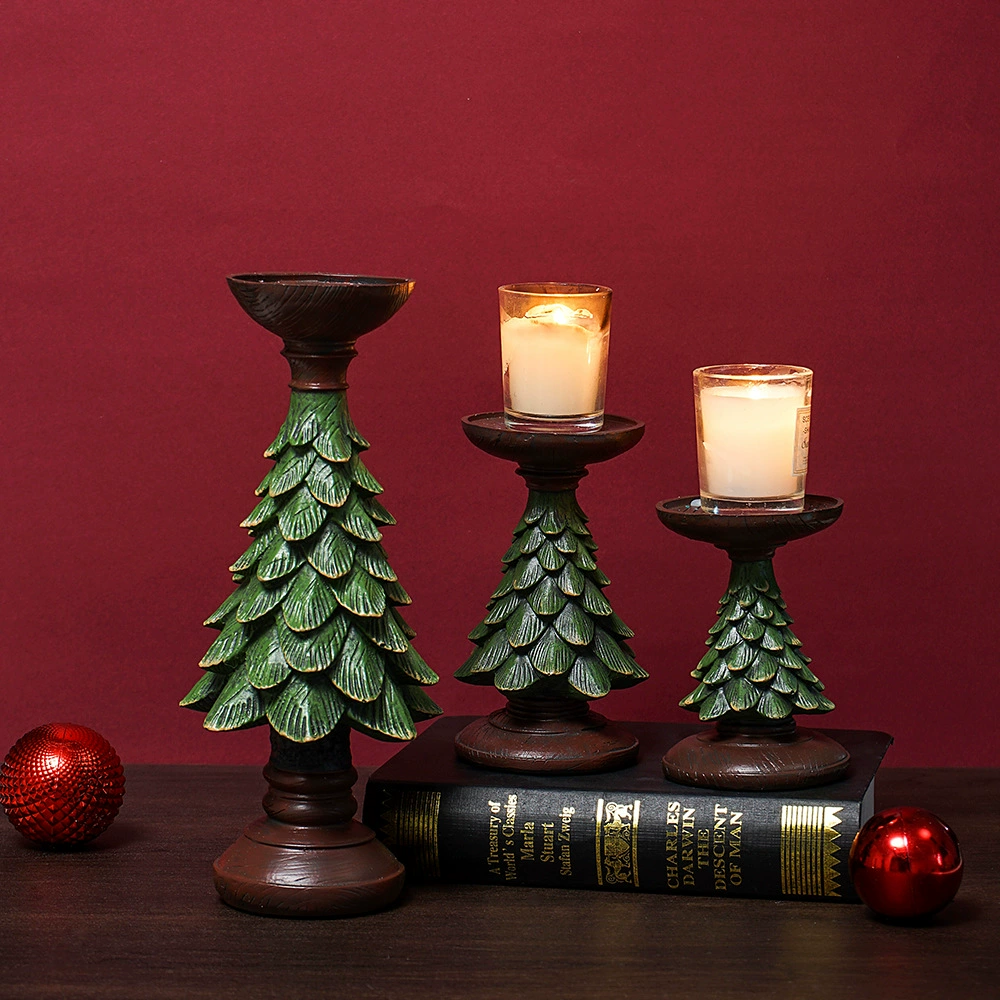Елочная candlestick-украшения американский ретро окно веранда резиновая декорация рождественский настольный подарок украшения