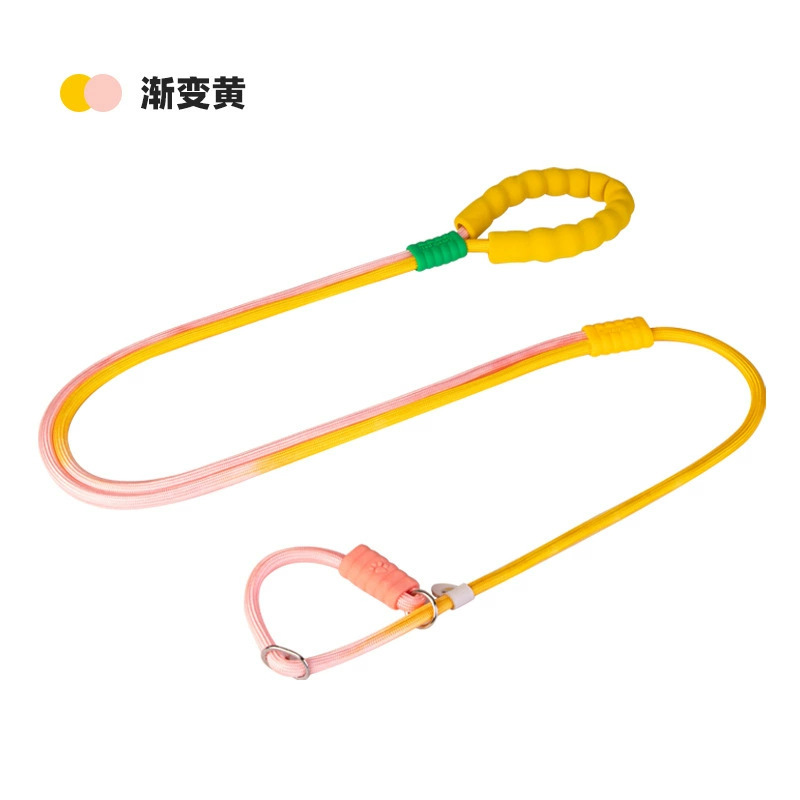 Uno para dos a prueba de explosiones, cuerda para pasear al perro de dos cabezas, cuerda p, cuerda redonda de nailon de color, cuerda para pasear al perro al aire libre, cuerda para pasear al perro