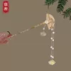 Sparse rose - folding fan