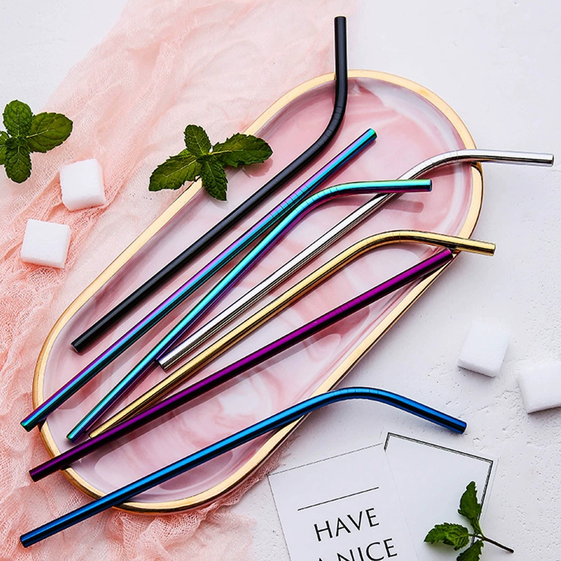 Ст straw из нержавеющей стали, молочный чай, (跨境贸易)