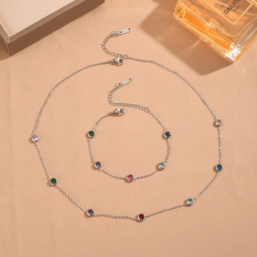  New Colorful Steel Bracelet for Women, Exquisite Fine Chain Bracelet, Jewelry Gift, Unique Design Sense Accessory