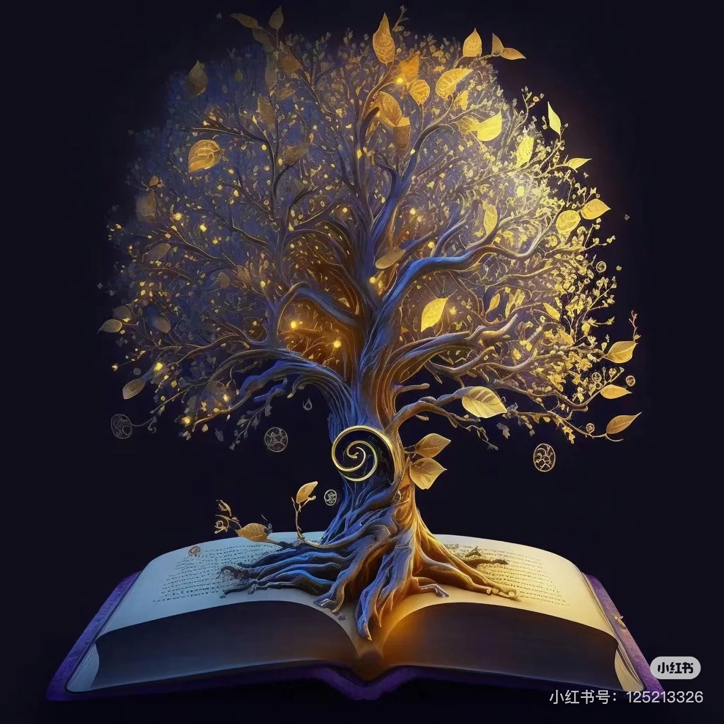 Pequeño libro rojo nuevo lleno de pintura de diamante árbol de vida DIY bordado de diamante pintura decorativa sala de estar fábrica de suministro transfronterizo al por mayor