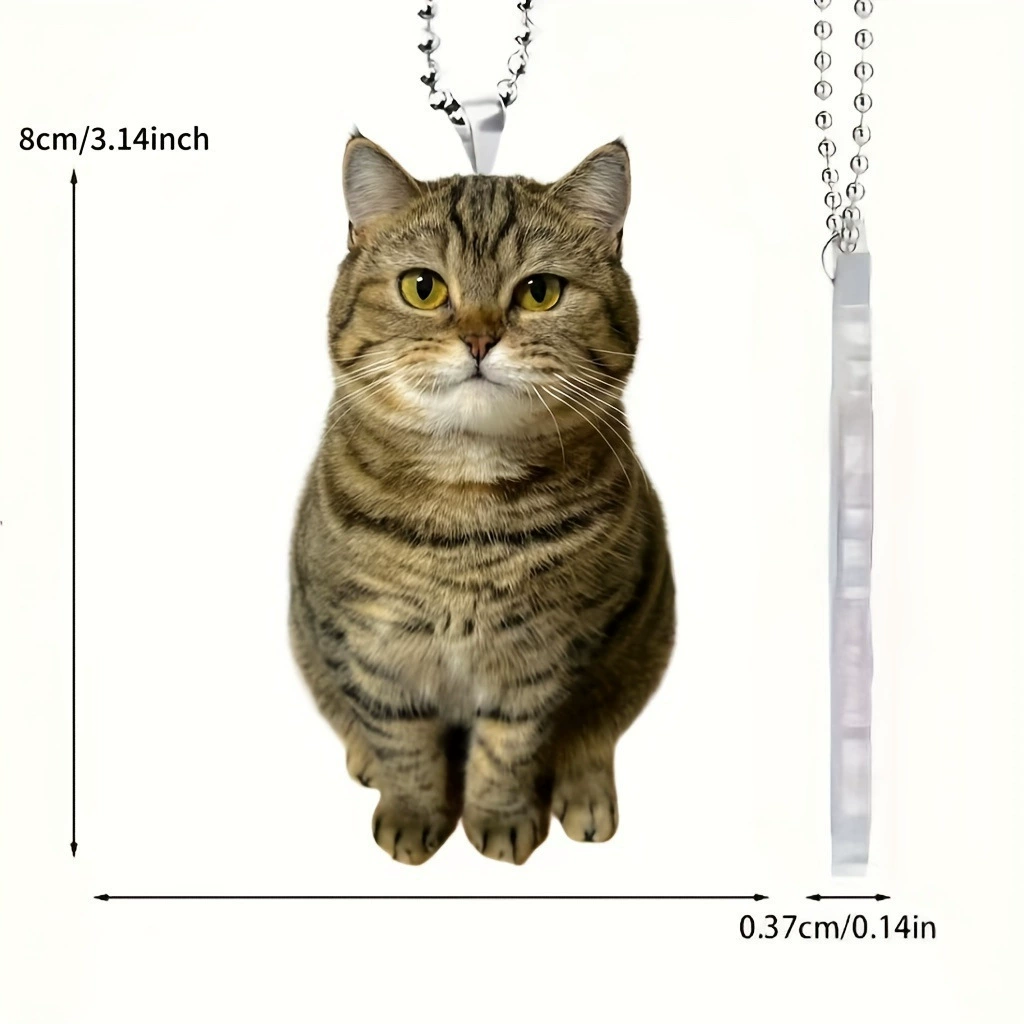 Трансграничный новый акриловой плоский цветок кота автомобиль декоративный кулон