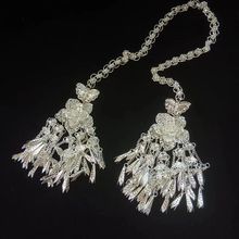 苗族侗族银饰苗银民族风项链项圈演服配饰腰链长度80公分