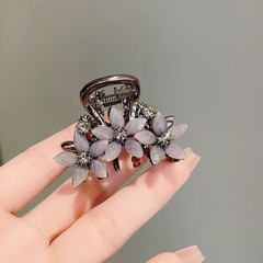 ダイヤモンドフラワーヘアクリップ、ハイエンドグリッパー、小さな絶妙なサメクリップ、後頭部の半分のヘアクリップ、シンプルな気質