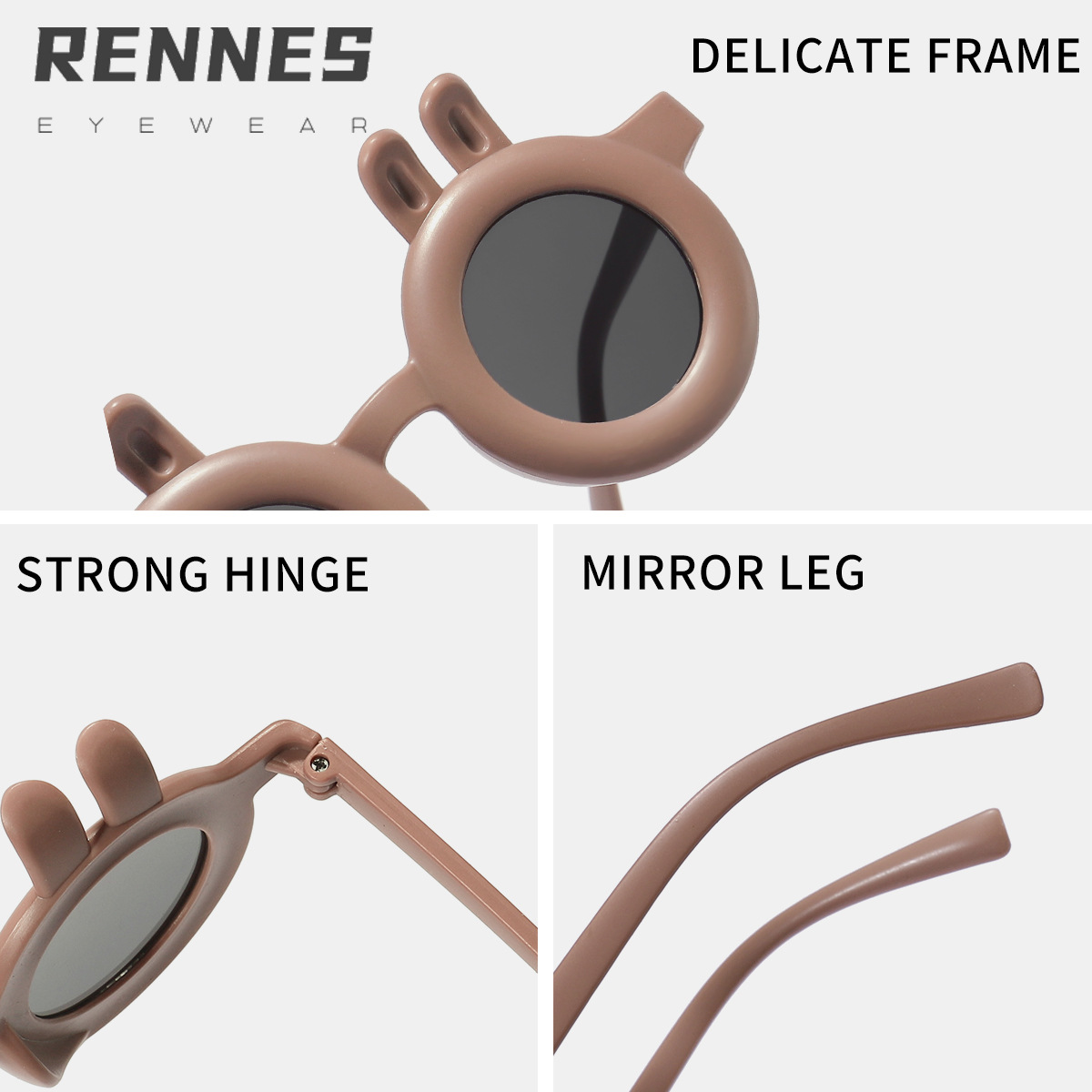 Gafas de sol para niños conejito Gafas de sol para niñas lindas de verano Gafas de sol para niños de fiesta de dibujos animados