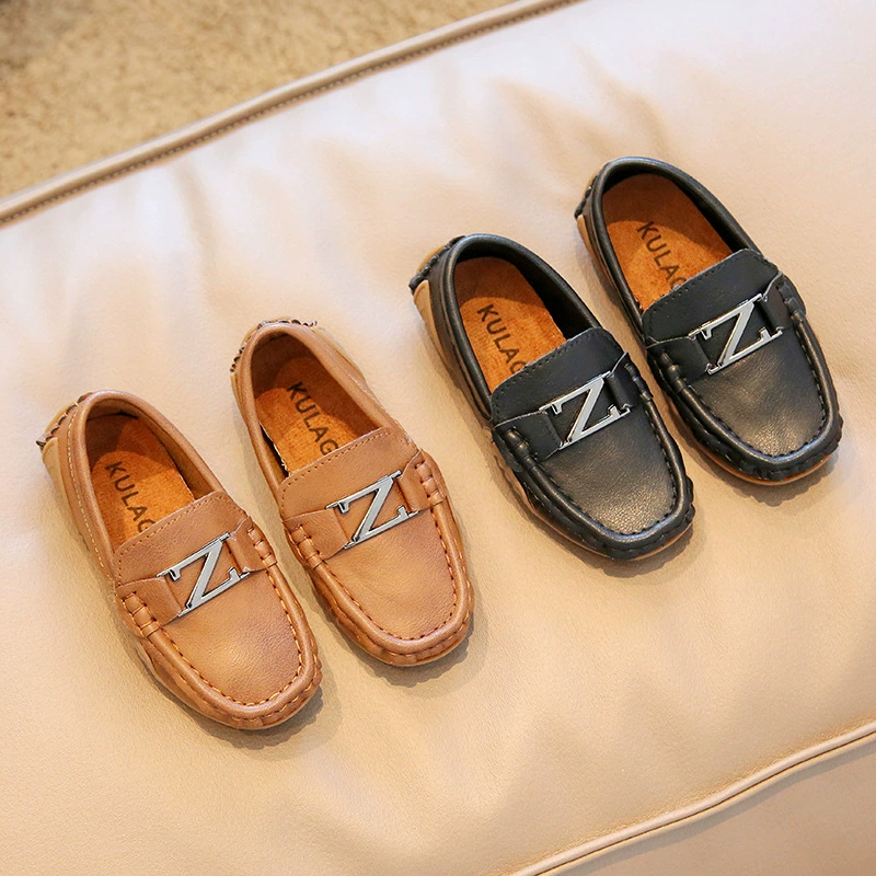 Винтажная детская кожаная обувь в британском стиле, повседневная обувь без шнуровки для мальчиков, детская обувь, сшитая вручную, детская обувь на мягкой подошве