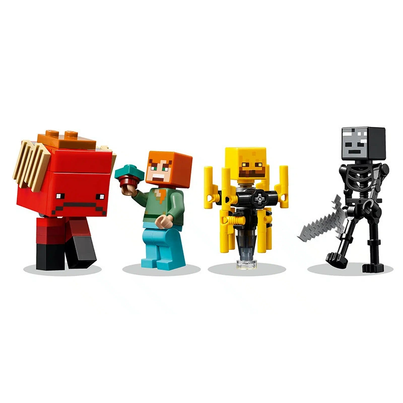 LEGO Minecraft 21266 Битва на лавовом озере Нижнего мира, строительный набор для детей, подарок