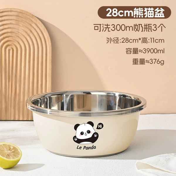 304 stainless steel-Panda basin [28cm]