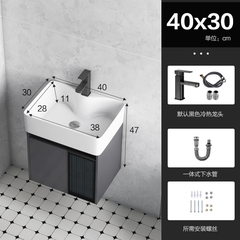 Baño de aluminio espacio puerta de vidrio gabinete de baño pequeño gabinete de lavabo doméstico combinación balcón lavabo piscina