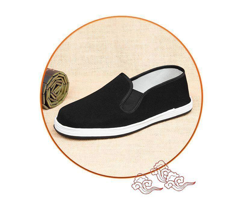 Giày vải nam thủ công cổ thấp đế mềm chống trượt, gót thấp 1-3 cm — Giày vải ngải cứu Y [hộp], Giày vải ngải cứu Y - Đế vàng [Hộp] chi tiết 12