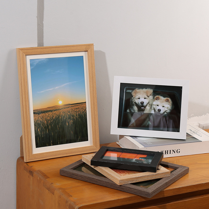Creative Simple Wooden Photo Frame 6 Inch 7 Inch 8 Inch 10 Inch Photo Frame Mounted Poster Puzzle Outer Frame Picture Frame