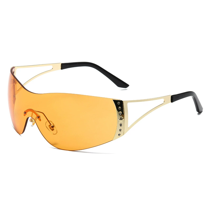 Солнцезащитные очки XinheGlasses, металл без оправы, европейский стиль, поляризованные UV400, несколько цветов