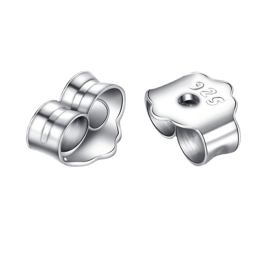 Ear studs, ear buckles, ear plugs, 925 silver platinum plated, ear plugs, ear muffs, silver accessories, silver ear stud accessories, ear stud buckles