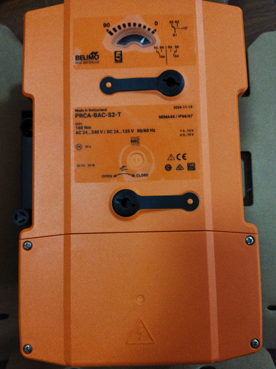 Оригинальный Fighting belimo Электрический PRCA-BAC-S2-T привод дроссельной заслонки