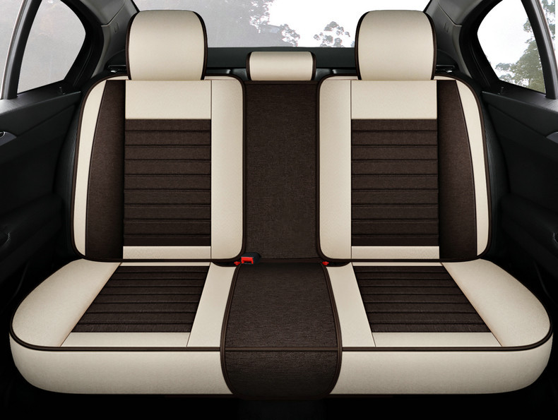 Cross-Border Foreign Trade All-Season New Linen Fabric Special Seat Cushion Fully Enclosed Cotton and Linen Breathable Seat Cover for Summer