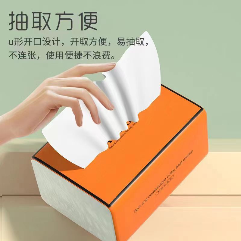 Toallitas de papel al por mayor caja completa de toallitas de paquetado doméstico servilletas de paquetado asequible restaurante papel higiénico