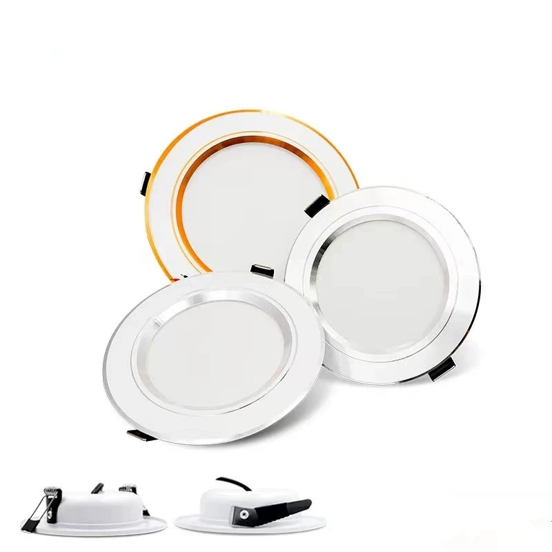 Четыре поколения трансграничный золотой серебристый белый светильник 110VDC12V встроенный светодиодный прожектор для домашнего отдыха потолочный светильник