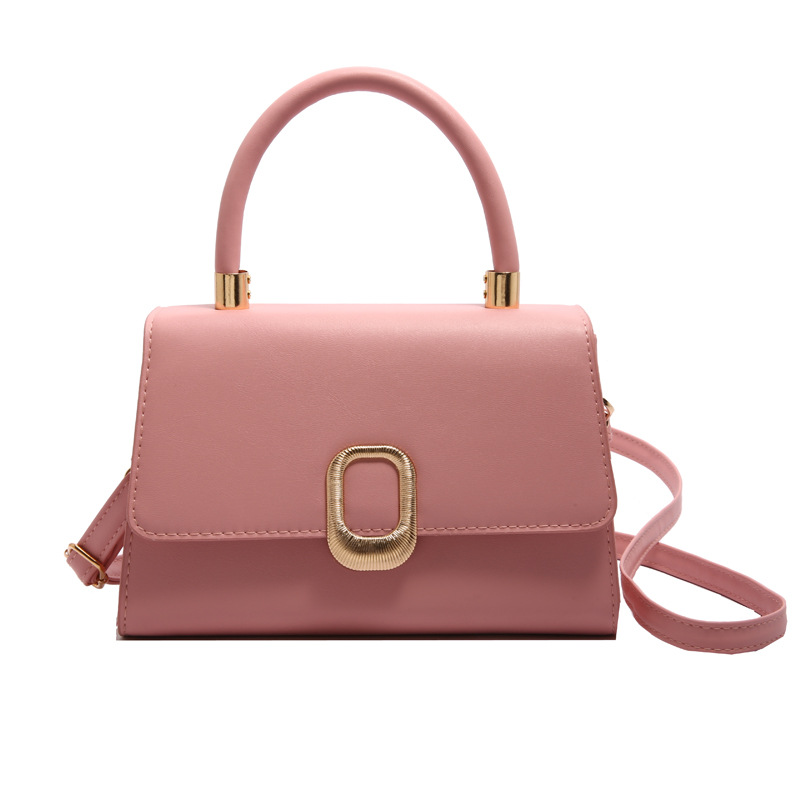 Moda y estilo occidental simple 2025 nuevo bolso de mensajero de un solo hombro de color sólido de moda elegante bolso cuadrado pequeño portátil de viaje de primavera mujer