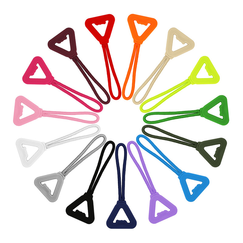 【29】Triangular Zipper Head Rope Slider Luggage Zipper Tail Rope Detachable Zipper Buckle Book Backpack Handle