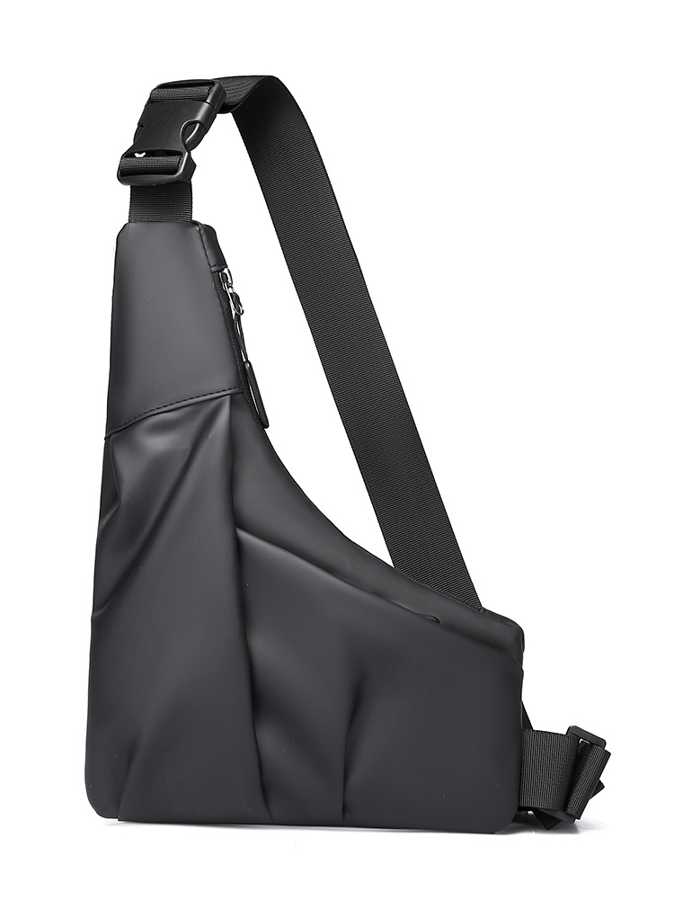 Nuevo bolso triangular transfronterizo, bolso de mensajero de gran capacidad con película para hombre casual, bolso de hombro resistente a las salpicaduras de agua al aire libre de moda