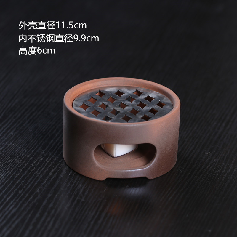 Vela de estilo japonés tetera calentador de té base tetera doméstica calefacción calentador de té Kung Fu ceremonia del té cero con calentador de té caliente