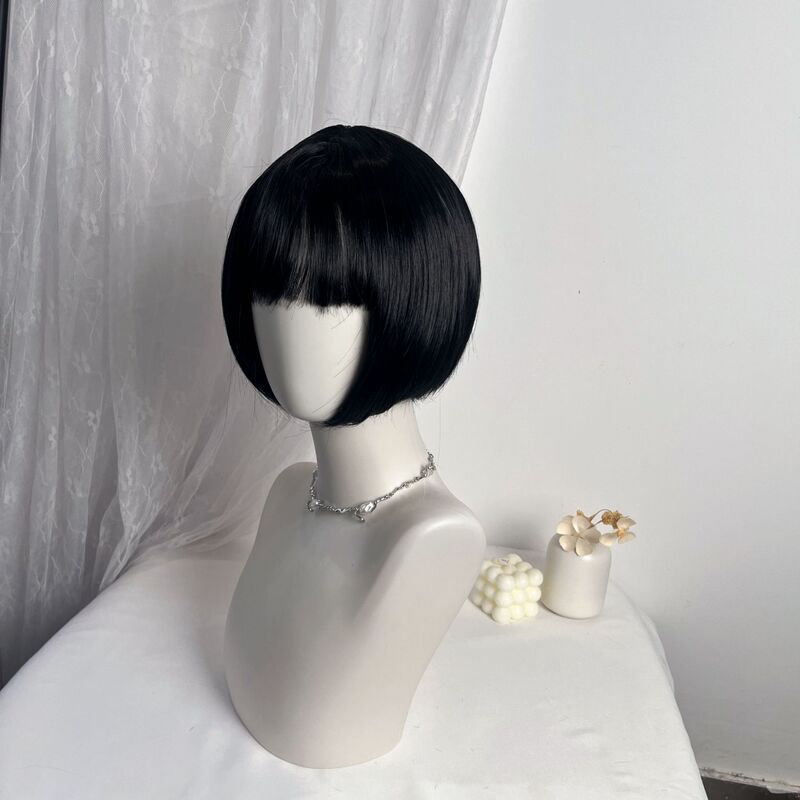 AliExpressクロスボーダーエアバングボブショートヘアフルウィッグ安定した供給源外国貿易工場卸売|undefined
