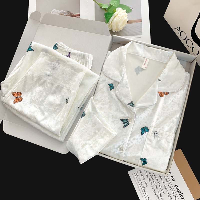 5047#레이스 화이트 나비 - 여성용