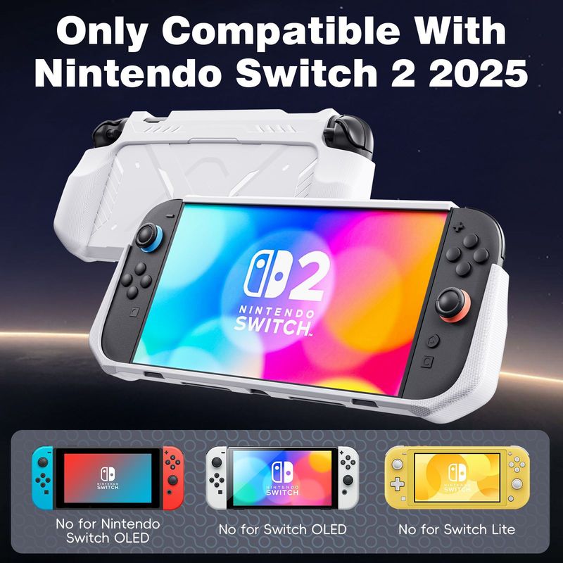 SWITCH2 ゲームコンソール保護ケース NS2 ゲームコンソールメカスタイル保護ケース TPU ソフトボトム PC カバーに適しています|undefined