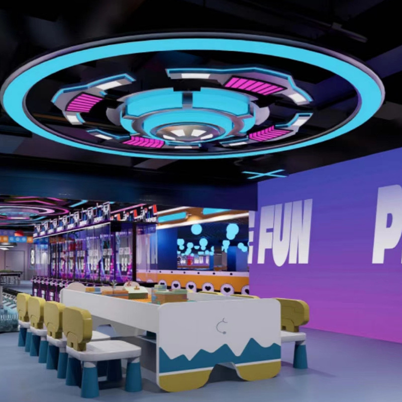 LED empalmado lámpara de barra larga sala de juegos centro comercial supermercado sala de baile ciudad de juegos para niños parque de juegos luz de modelado