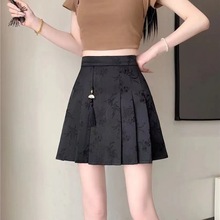 新中式国苏提花半身裙2024春夏新款复古马面裙高腰设计感短裙
