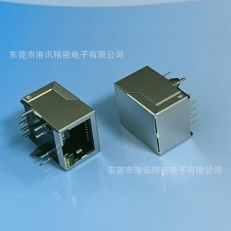 RJ45 mother seat 90 degree shielded/unshielded enclosure copper long 21MM LED lamp mesh port RJ458P8C without elasticity RJ45 mother seat 90 degree shielded/unshielded enclosure copper long 21MM LED lamp mesh port RJ458P8C without elasticity