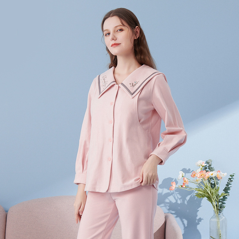 婧麒超值断码清仓月子服产后12月份冬哺乳喂奶孕妇睡衣家居服套装