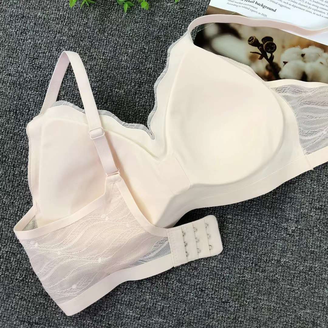 Nueva taza de látex sin marcas de alta calidad, chaleco de dama sin anillo de acero, bra de yoga, ropa interior deportiva, mujer al por mayor