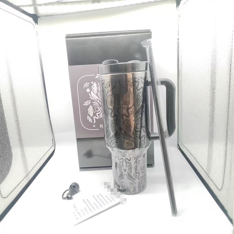 新款40oz史丹利保温杯3D打印万圣节不锈钢冰霸杯便携吸管汽车杯|undefined