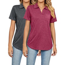 C 28512 Casual Solid Color Short Sleeve T-Shirt ��ɫ����T��