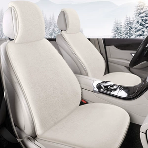 Winter Plush Car Seat Cushion Warm Car Decoration Universal Tie-Free Anti-Slip Seat Cushion Seat Cover Seat Cushion Fur Cushion