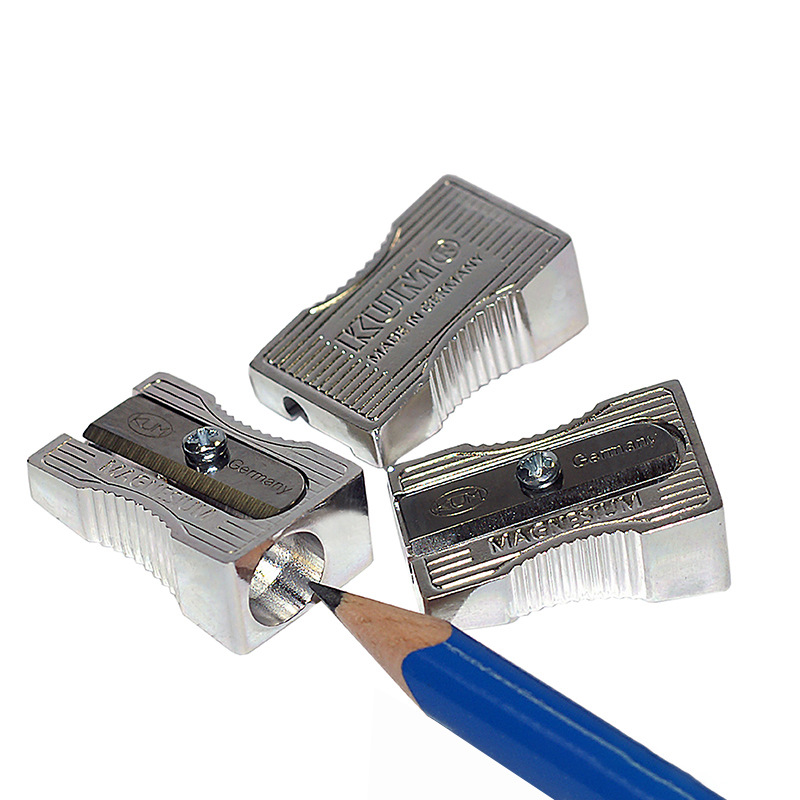 Germany KUM Qom sharp carbon steel Blade 8mm triangle Six corners Rod pencil Metal Hole pencil sharpener