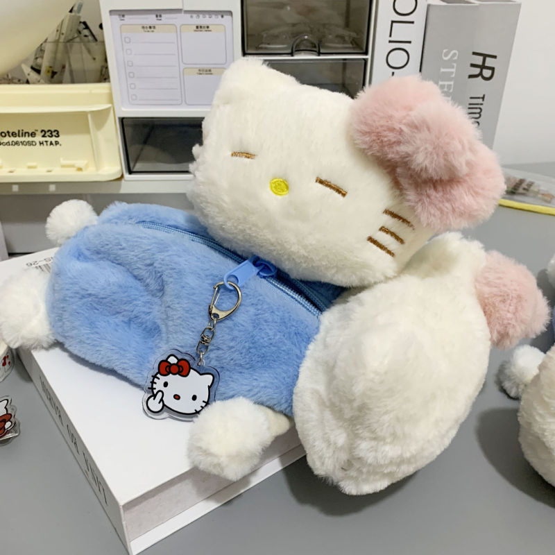 Xiaohongshu 新しい漫画ぬいぐるみ緑の亀小動物鉛筆バッグ学生子供文具バッグ収納袋|undefined