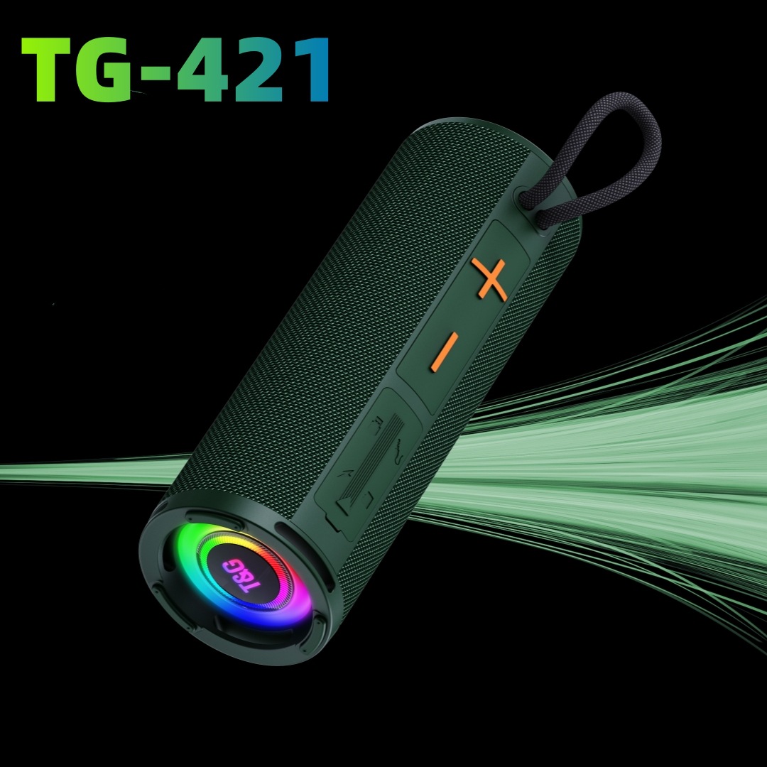 Nuevo TG421 altavoz Bluetooth de luz de atmósfera portátil subwoofer inalámbrico sonido de alta potencia mini altavoz