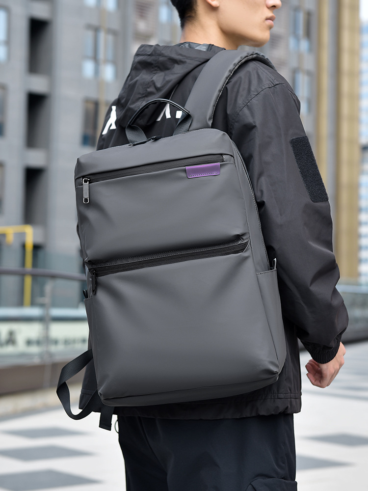 Mochila comercial simple de comercio exterior transfronterizo, bolsa de computadora multifuncional de gran capacidad, bolsa de viaje al aire libre para estudiantes universitarios.