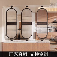 半墙隔断玻璃现代轻奢酒店民宿餐厅客厅卫生间洗手台梳妆台小屏风