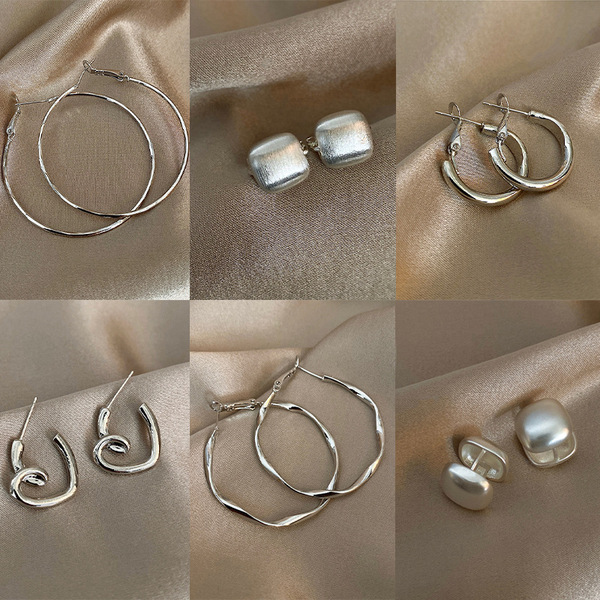 retro geometric elegant universal earrings