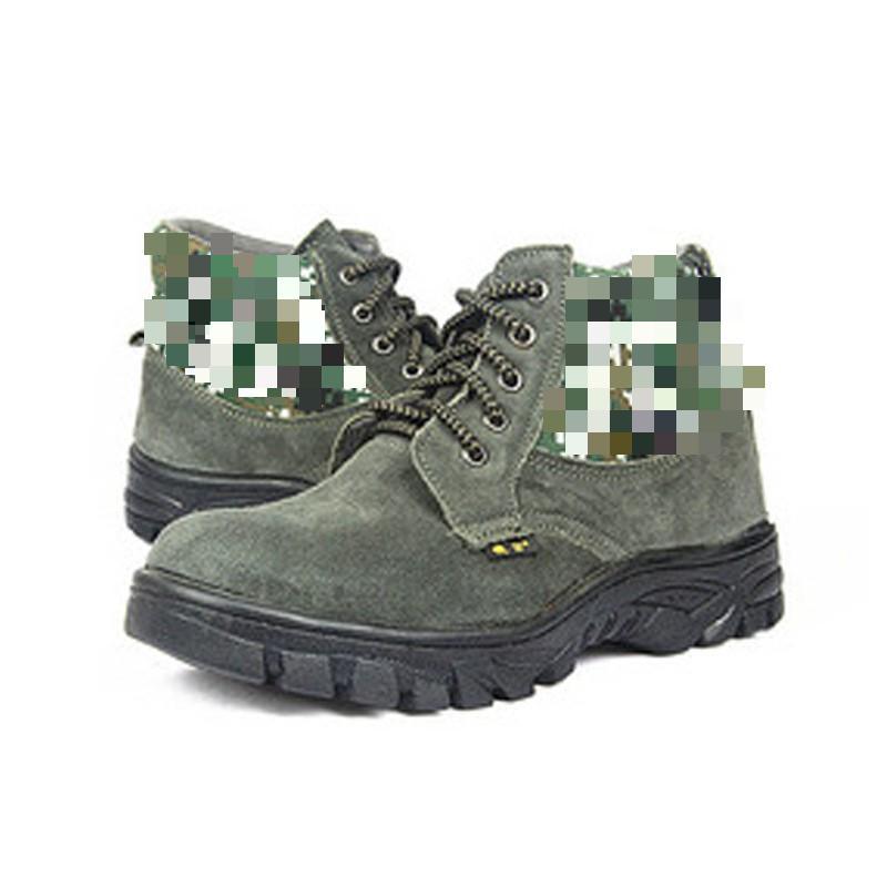 现货供应劳保鞋 牛反绒布防护鞋 户外工地高帮工作鞋