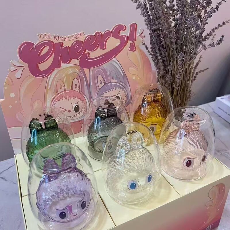バブル二重ガラス THEMONSTERS-CHEERS シリーズ ブラインドボックス ギフト ウォーターカップ LABUBU 在庫あり|undefined