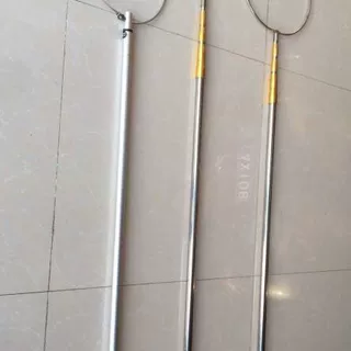 厂家供应加厚不锈钢伸缩救生杆 带钩打捞棒 游泳池水域救援杆