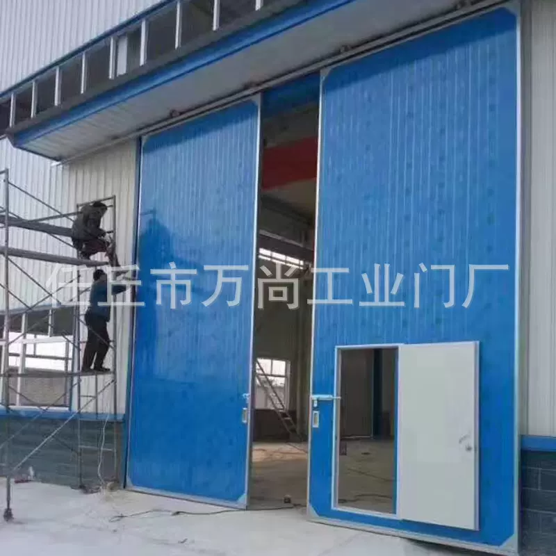 工业推拉门车间厂房仓库平开门推拉门彩钢门电动工业推拉门