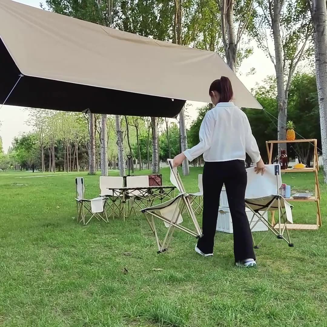 Canopy Vinyl Outdoor Camping Sunshade Outdoor Canopy Thickened Sun Protection Coating Vinyl Camping Rainproof Sunshade