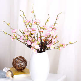 仿真桃花树桃树假花绢花塑料花 装饰居家客厅摆设假枝干枝梅花