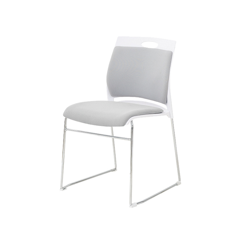 Fábrica simple silla de plástico de acero sólido personal de oficina reunión silla entrenamiento galvanoplastia computadora simple Silla de noticias image 6